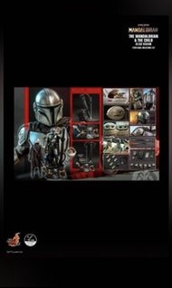 全新現貨 啡盒未開 1/4 Hottoys QS017 Mandalorian and The Child Set Deluxe Version 曼達洛人 豪華版 hot toys