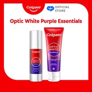 Colgate Optic White Purple Teeth Whitening Serum 40ml x1 + Purple Toothpaste x1