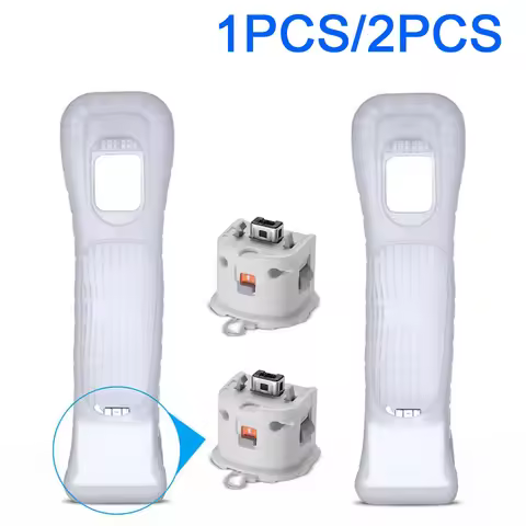 1 Set/2 Set For Nintendo Wii Motion Plus Adapter Sensor+Silicon Case for Nintendo Wii Remote Control