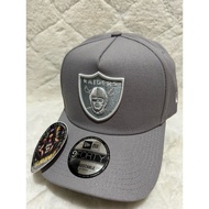 LJS CAPGAMING ONLINE SHOP NEWERA 9FORTY A-FRAME NFL LAS VEGAS RAIDERS (OG LOGO)GRAY