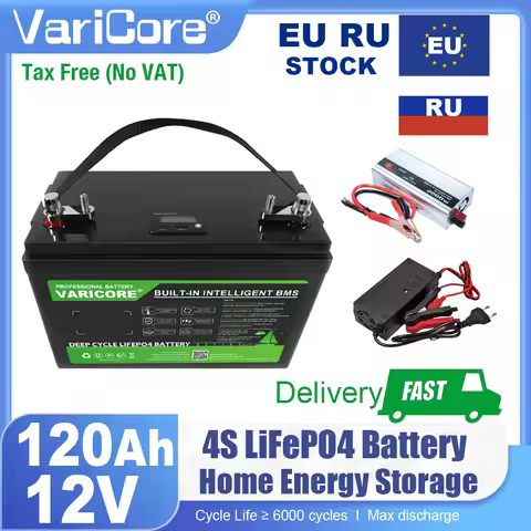 12V/12.8v 120ah 180ah LiFePO4 Battery Outdoors Touring Car Multifunctional USB Type-C Output for Gol