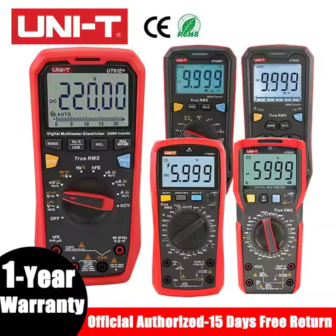 UNI-T UT139C UT139E UT89XD UT890C Multimeter Digital Electrical Tester Professional Voltmeter Ammete