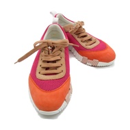HERMES 運動鞋 運動鞋 帆布 粉紅 二手 女式