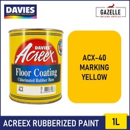 Davies Acreex Rubberized Floor Paint Marking Yellow - 1L