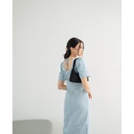 [✅Garansi] [ Keyclothingline ] Elise Denim Dress / Dress Jeans Midi