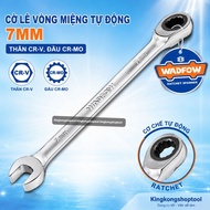 (T17) 7mm WadFow Automatic Socket Wrench K.WSA5107.Genuine MN – CR-V 2-Head Ratchet Wrench, CR-MO He