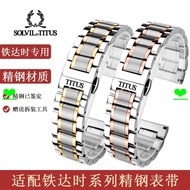 Watch Strap TITUS TITUS TITUS Original Watch Strap Steel Band Heaven and Earth Series Men Women Soli
