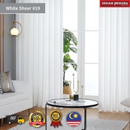 READY STOCK✨1pcs White Sheer Curtain Sheer Raya/Langsir lining/Langsir Lace Putih/Poket/Eyelet/Hook
