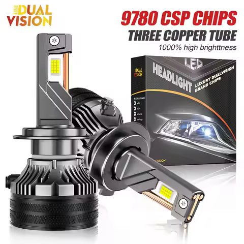 K7C 2000W Led Headlight H7 H4 H11 Led Headlights Bulb 600000LM 3 Copper Tube Led Lights For Car H1 H
