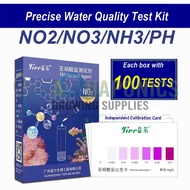 Yier Ammonia PH Nitrite Nitrate Hardness Water Test Kit API Ammonia Test Kit for Aquarium Aquaponics Fish Tank
