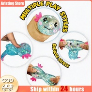 Aristing Store Glitter Axolotl Squishy Toy |Sugar FilledCuteShape|Stress ReliefSensoryRelaxationTool