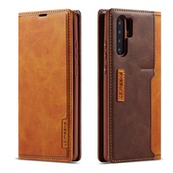 Huawei P20 P30 Pro Lite / Nova 3e Nova 4e Fashion Retro Card Slot Wallet Flip Cover PU Leather Phone Case