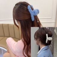 soft furry hair claw korean plush hair clamp hair accessories furry furry