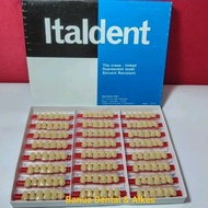 Gigi Italdent depan (anterior) resin teeth / gigi palsu / gigi tiruan 