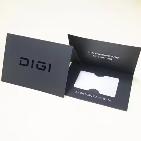 Custom Black UV Kraft Paper Business VIP Member Card Gift Card Business Card Wallet Envelope