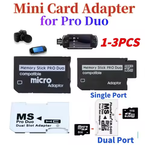 Memory Stick Pro Duo Card Reader Mini SD TF To MS Card Memory Stick Card Adapter Card Reader for PSP