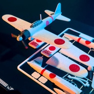 Kit Card A6M Zero Plane | Realistic Detailed Assembled Aircraft Miniature