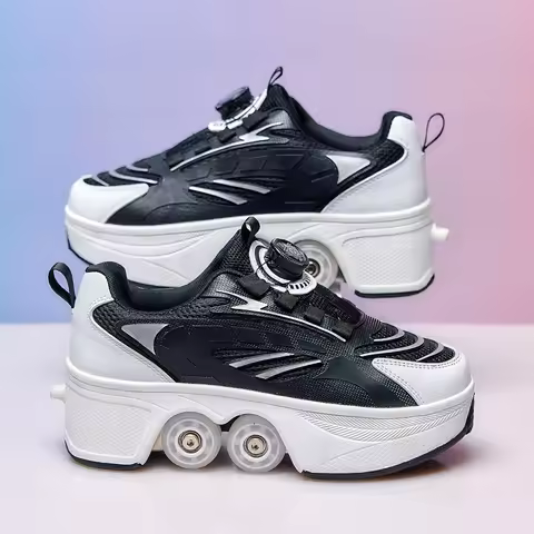 Roller Skates Kid 4 Wheels Sneakers Boy Outdoor Sport Shoes Children Boots Girl Skating Shoes Sneake