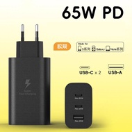 Original Samsung 65W PD Super Fast Charger EU Power Adapter Trio For Galaxy S25 S24 FE Plus Note20 U