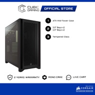 CORSAIR 4000D/ iCUE 4000D RGB Airflow Tempered Glass Mid-Tower ATX Desktop Casing (Black/White)