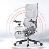 Fully Synchronized Ergonomic Mesh Office Gaming Chair with adjustable Lumbar support and Leg-rest