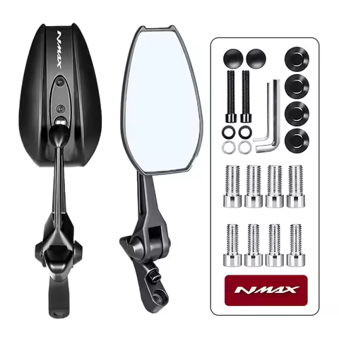 Upgrade Rear View Motorcycle Rearview Mirrors Side Mirror For YAMAHA NMAX VMAX TMAX NMAX155 NMAX150 