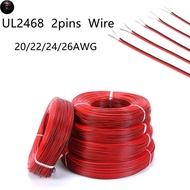 PTS 1 Meters Red Black Wire 16/18/20/22/24/26AWG Electrical Wire Tinned Copper Insulated PVC Extensi