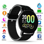 119plus unisex smart watch bluetooth fitness tracker blood pressure heart rate sleep monitor sports watch