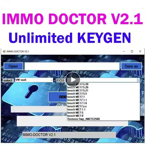 FREE KEYGEN IMMO DOCTOR V2.1 Immo Off Delete ECU Chip File Softwarefor SIM2K MT38 ME 17.9.2 17.9.8 M