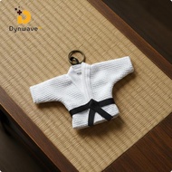 Dynwave 2 Pieces Judo Uniform Keychain Mini Judo Gi Charm Compact Fighting Arts Uniform Keyring for 