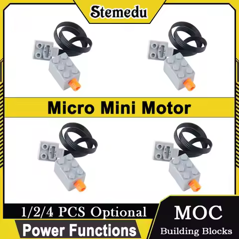 2x3 Micro Mini Motor for MOC Building Blocks Power Functions Parts Compatible with Legoeds 43362c01 