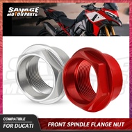 Front Wheel Axle Flange Nut For Multistrada V4 V2 1260 1200 1100 950 MONSTER 796 696 659 Streetfight