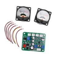 2 Pcs VU Panel Meter Warm Back Light Recording+ Driver Board Module+Cables-