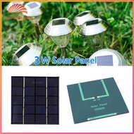 3W 5V Solar Charging Panel Solar Panel Charger Solar Plate for Solar Light for 3.7V Battery 3-5V Bat