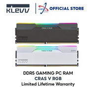 KLEVV CRAS V RGB DDR5 GAMING LONGDIMM / PC RAM ( 16GB*2 / 24GB*2 / 32GB*2 )( 6000MHZ CL28 / CL30 )