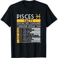 Pisces Facts Zodiac Horoscope Funny Astrology Star Sign T-Shirt