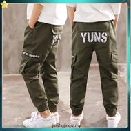 Cargo Jogger Pants for Kids Boy in Green B02 4T-2