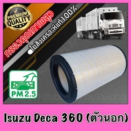 กรองเครื่อง กรองอากาศ กรองอากาศเครื่อง อีซูซุ เดก้า Isuzu Deca 360 (ตัวนอก) เดการ์ เดก้าร์ อีซุซุ อีสุสุ