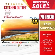 Sharp AQUOS 70 Inch 4K Ultra UHD Android 9.0 TV 4TC70BK1X | 50 Inch 4TC50BK1X | Netflix & Youtube | 