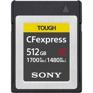 Sony TOUGH CFexpress Type B Memory Card 128GB 256GB 512GB 1700MB/s CEB-G Series