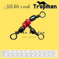 Kili Kili 3-way fishing rod | 3 way swivel | Swivel barrel fishing rod 3 branches