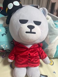 bigbang top 熊大毛絨公仔