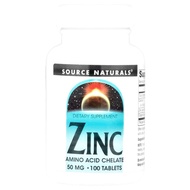 Source Naturals Zinc, 50 mg, 100/250 Tablets