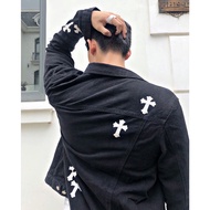 Chrome Hearts Cross Jeans Jacket for Men - Chrome Hearts Cross Jeans Jacket