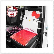 小花花日本精品♥ Hello Kitty 汽車椅墊 前座汽車椅墊 椅套 座墊 貓臉 草莓緞帶88927701