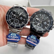 sale ‼️นาฬิกาผู้ชาย Casio  นาฬฺกาข้อมือ ผช สายแสตนเลส สีดำ ยอดฮิต ขนาด 45 มม.นาฬิกาข้อมือ นาฬิกาคาสิโอCasio รุ่นใหม่ กันน้ำ