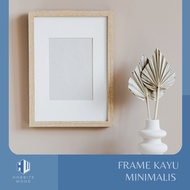 KAYU A1 frame/Aesthetic Wood frame/Minimalist Wood frame/Manila A1 Paper