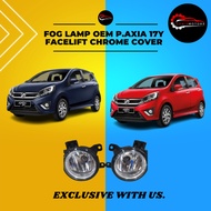 [ FREE BULB ] FOG LAMP OEM PERODUA AXIA RAMAH G-Spec Facelift 2017 WITH CHROME COVER