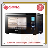 SONA 45L Electric Digital Oven SEO2247D | SEO 2247D (2 Years Warranty on Electrical Parts)