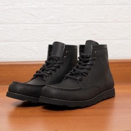 [COD]Men'S Black Redwing Style Moctoe รองเท้าหนังแท้ Edgar Model-Tan,38